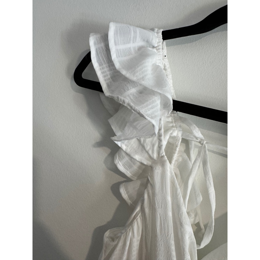 Altar'd State Ruffle Tiered Maxi Dress Women XS White Bridal Coastal cowgirl - Picture 10 of 11